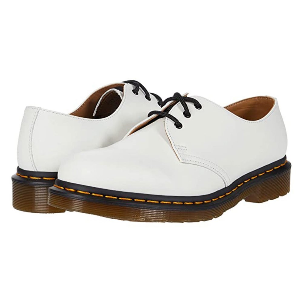 Dr. Martens 1461 Smooth Leather Oxford Shoes in White Women’s Sz 5 US